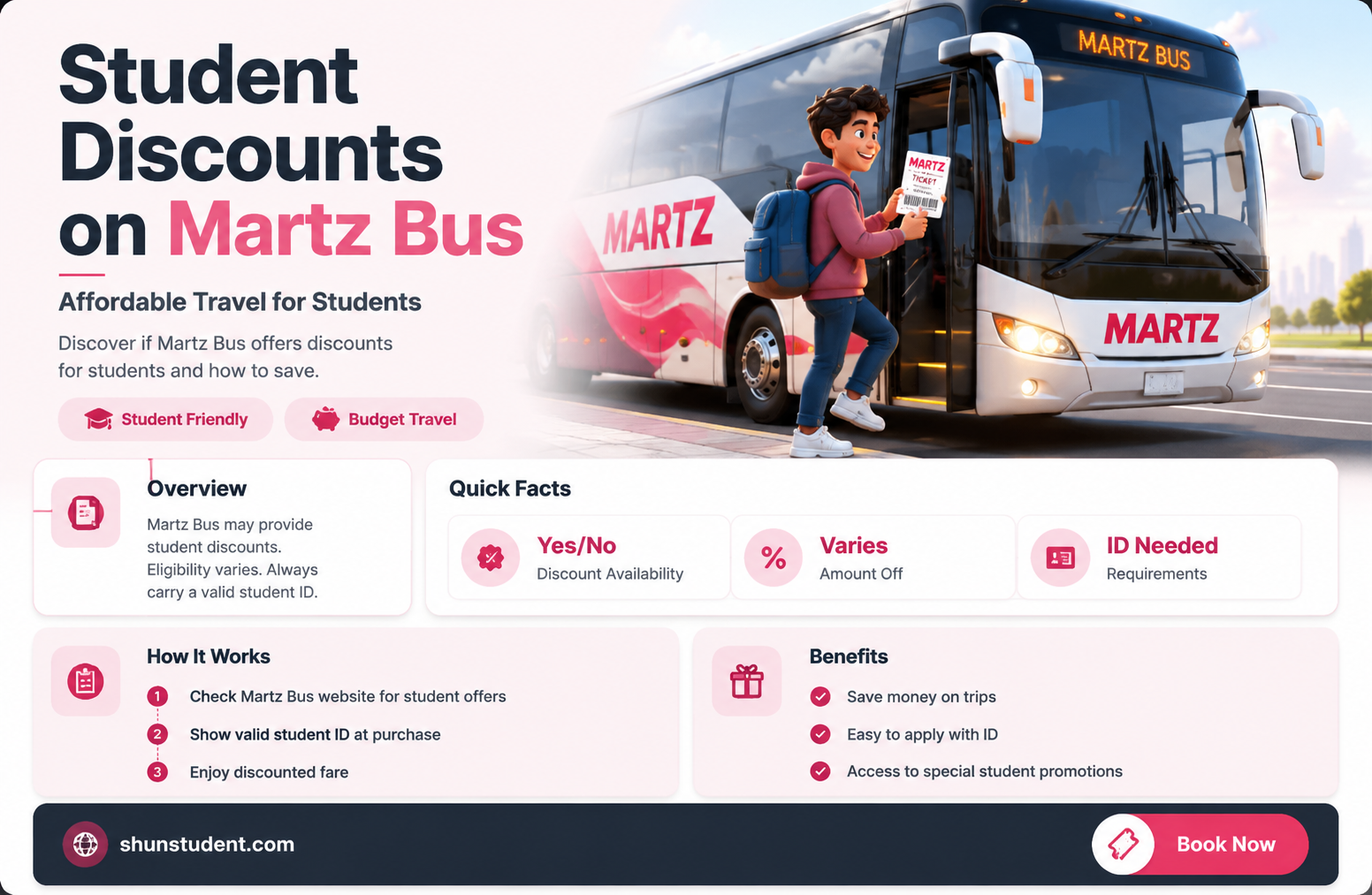 are there student discounts for martz bus