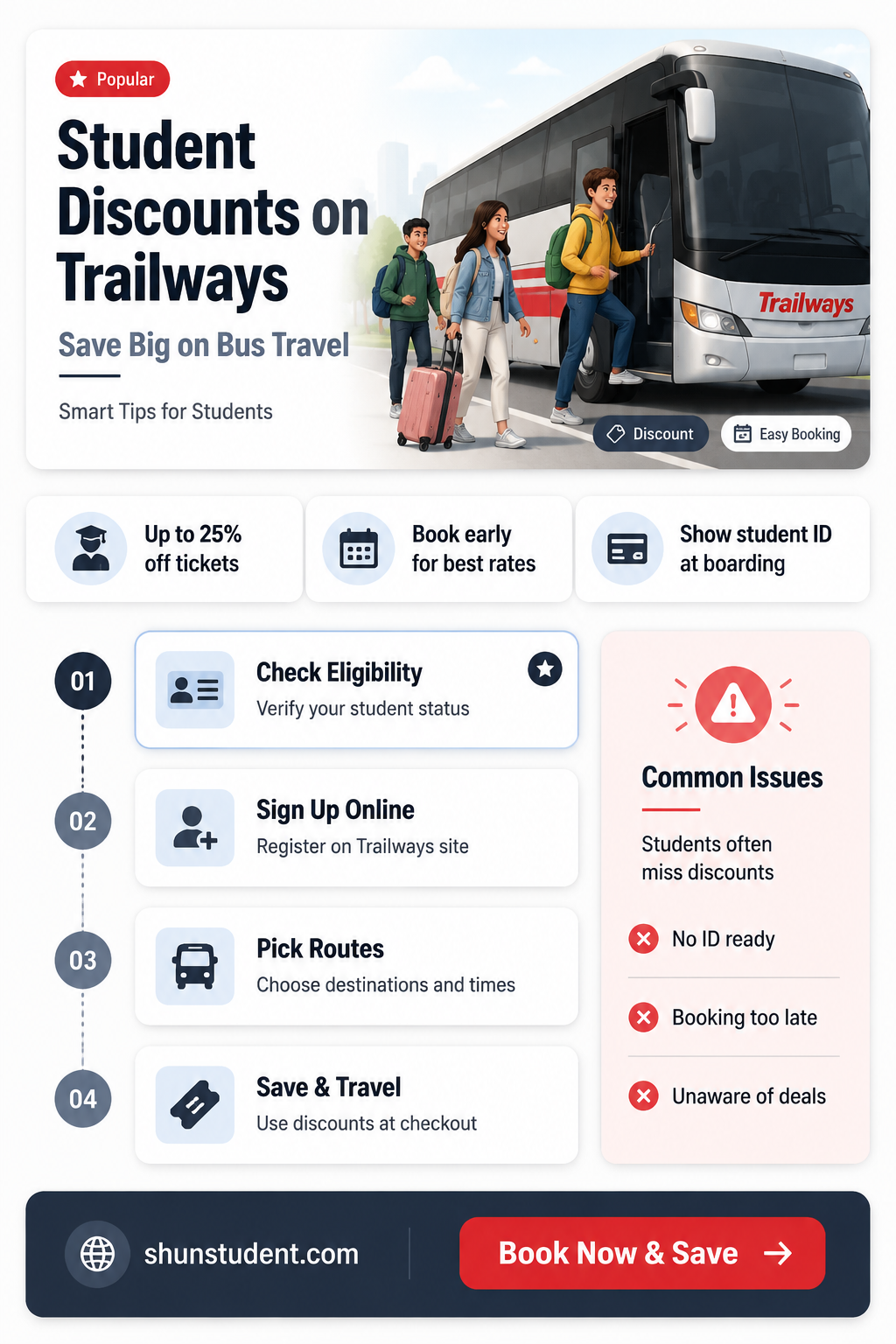 are there student discounts for trailways