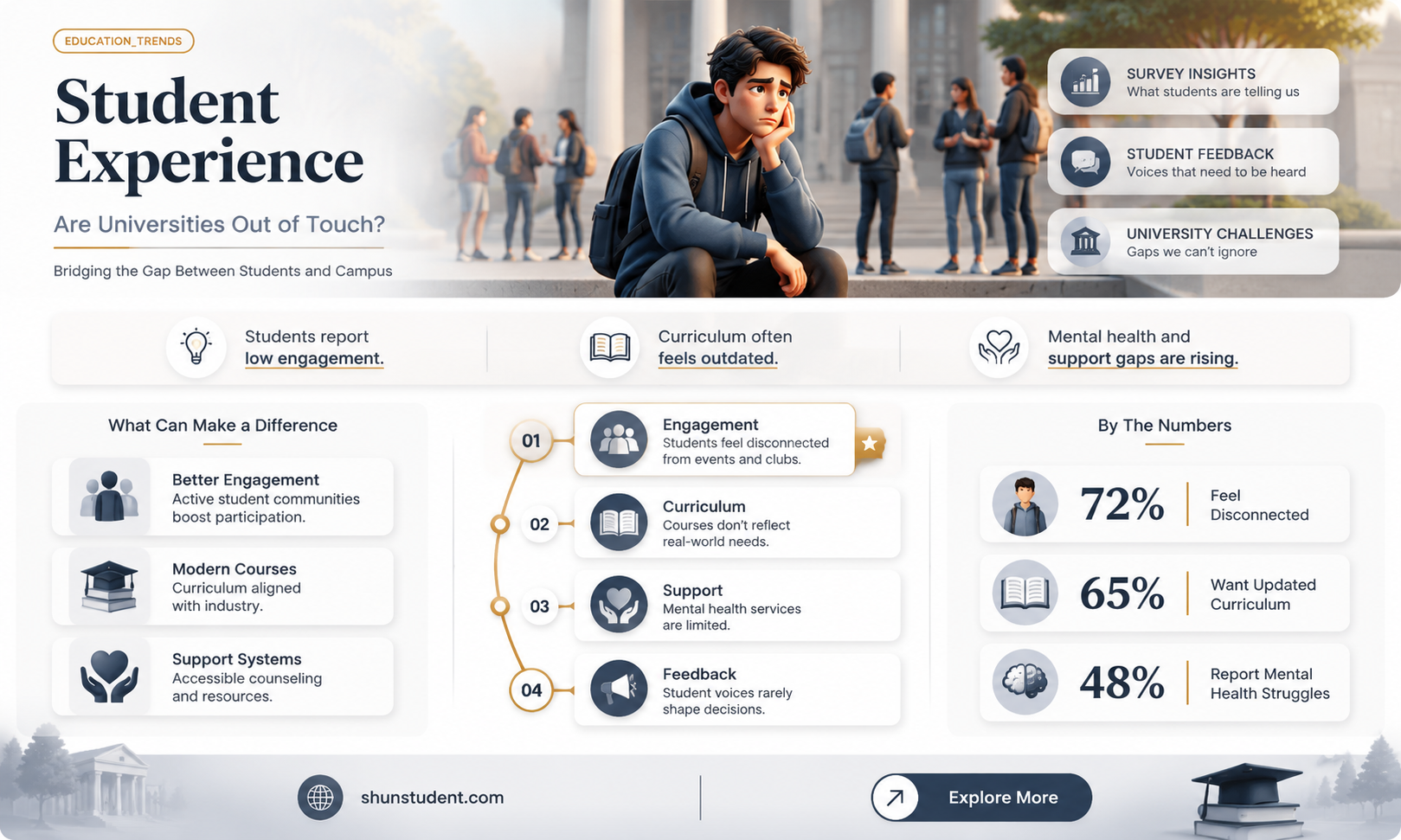 are universities in touch with their students
