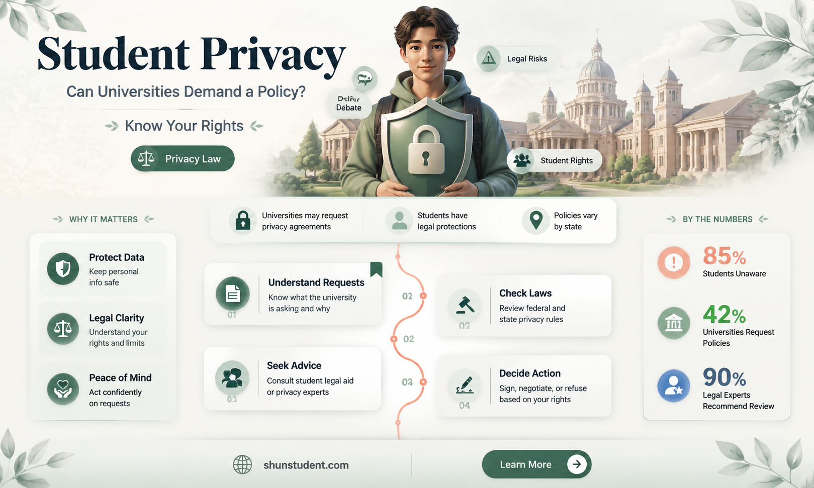 are universities allowed to ask for student privacy policy