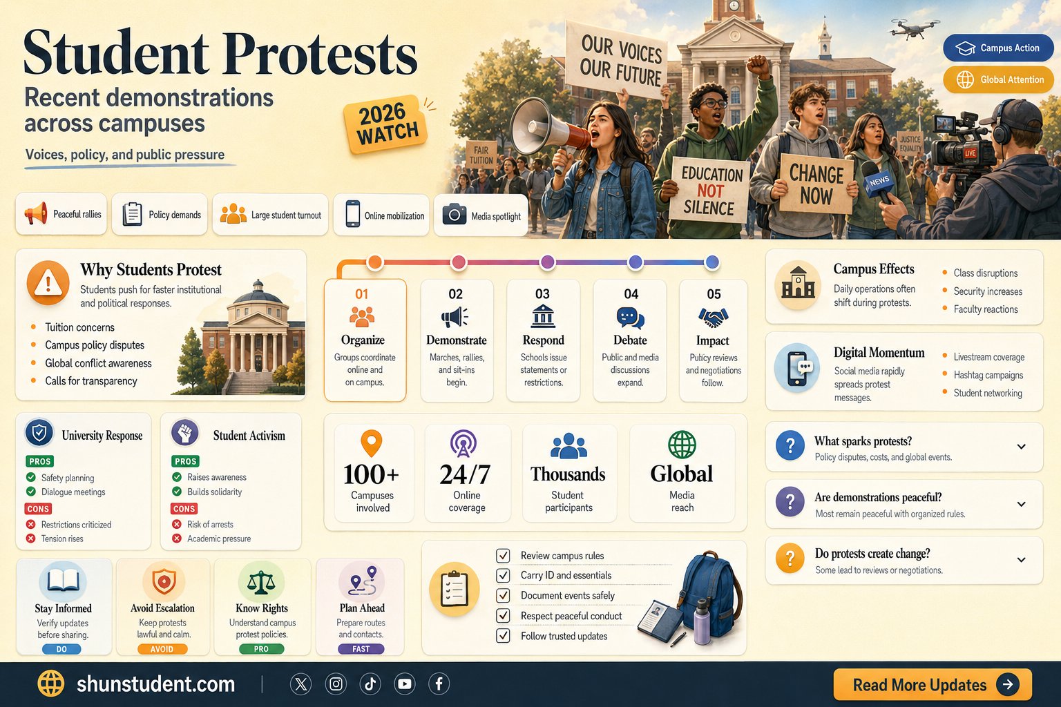 are students still protesting
