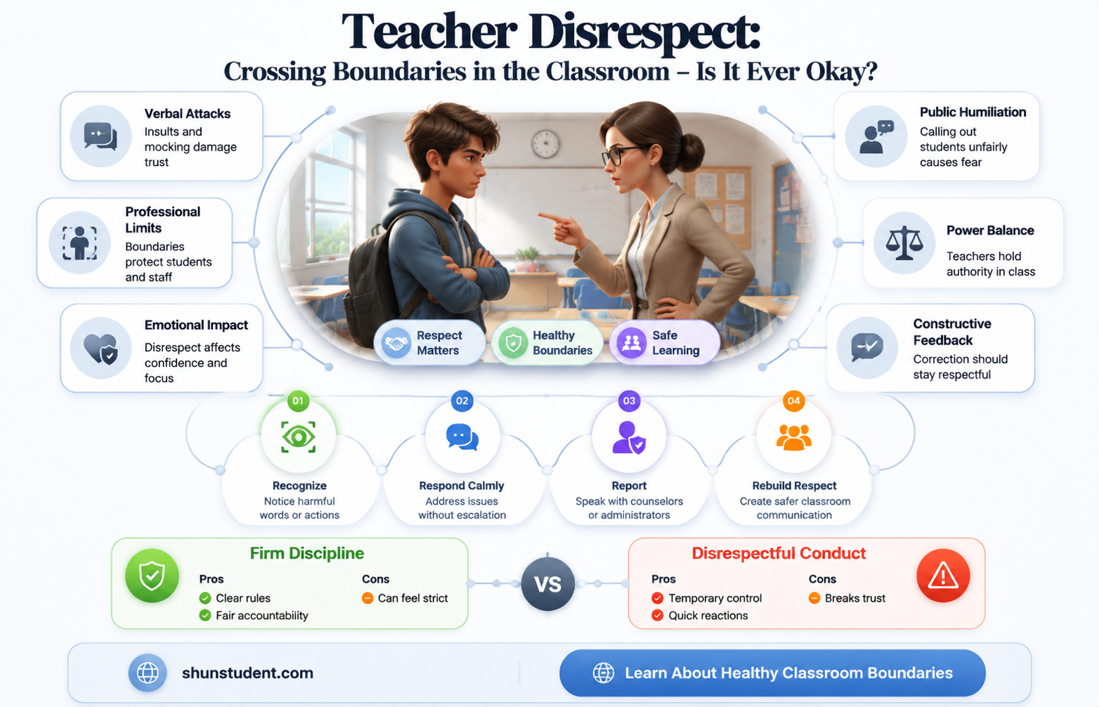 can a teacher disrespect a student