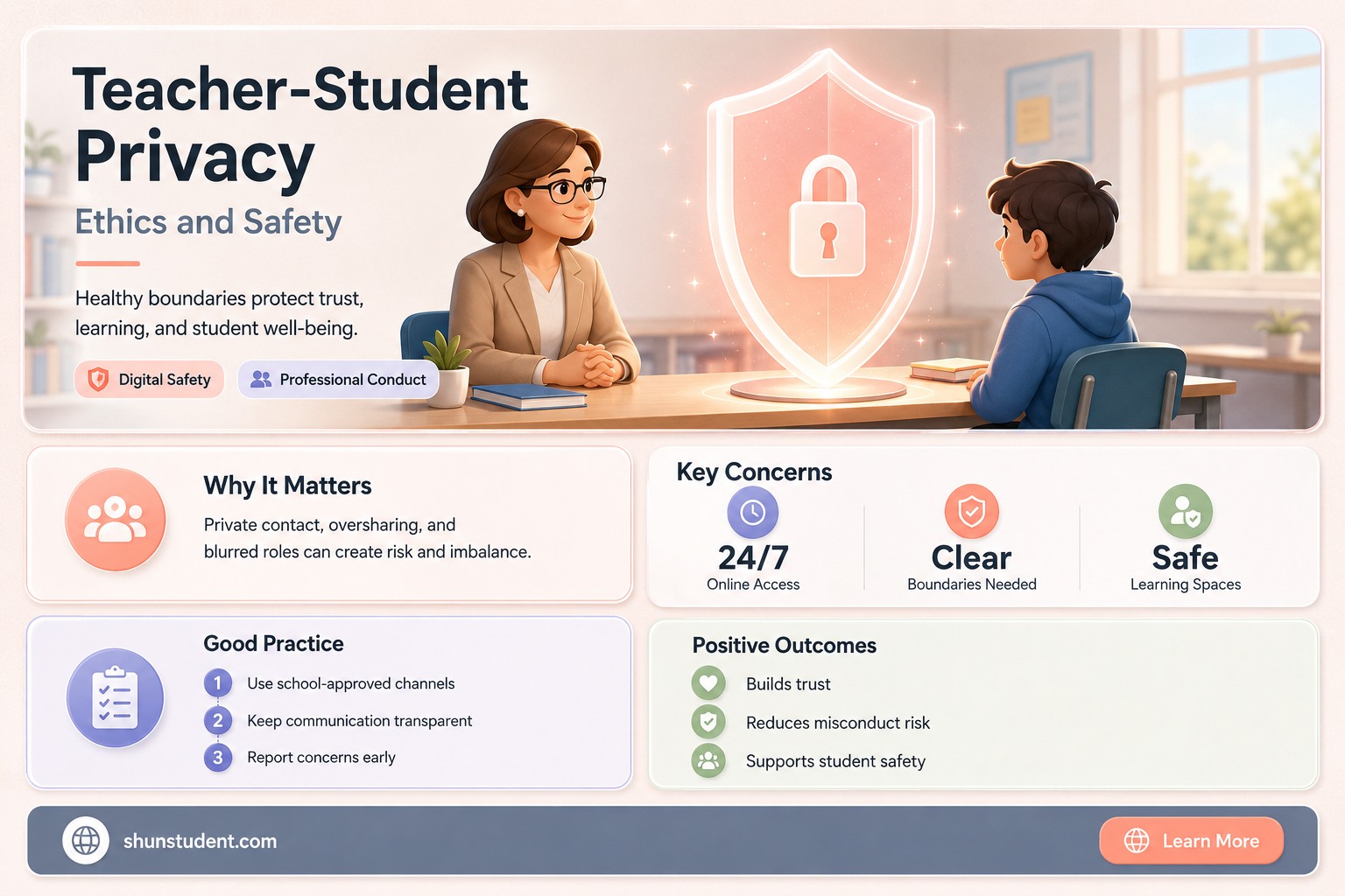 can a teacher be alone with a student