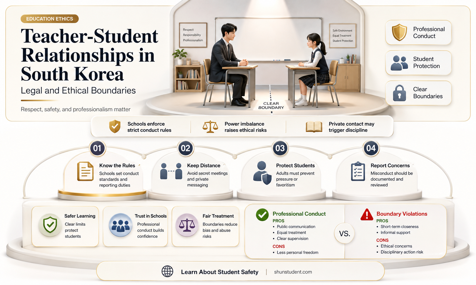 can a teacher and a student date in south korea