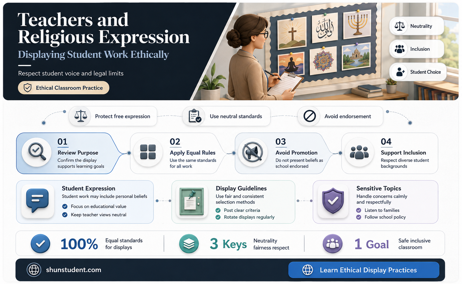 can a teacher display a student