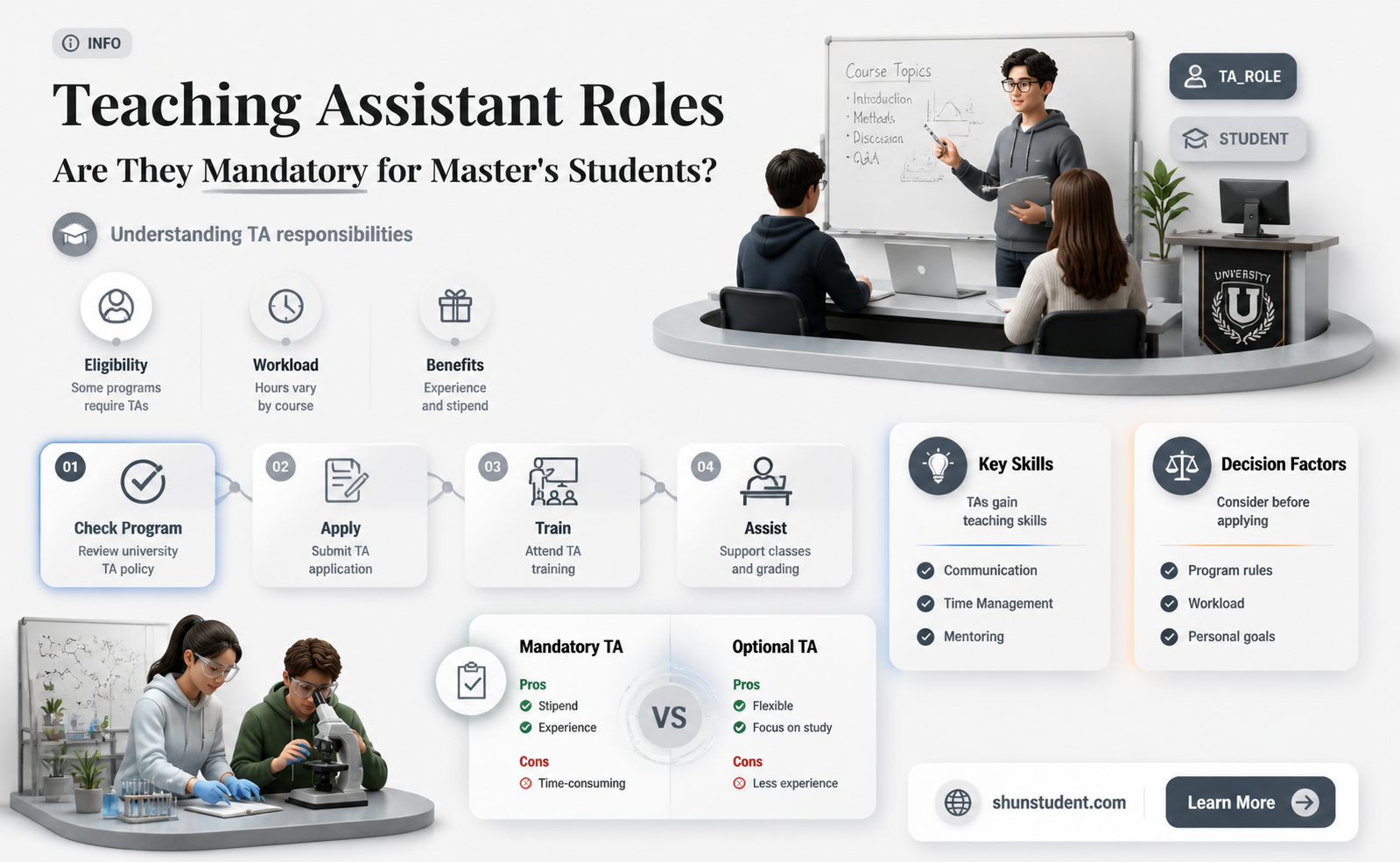are masters students required to be teaching assistants