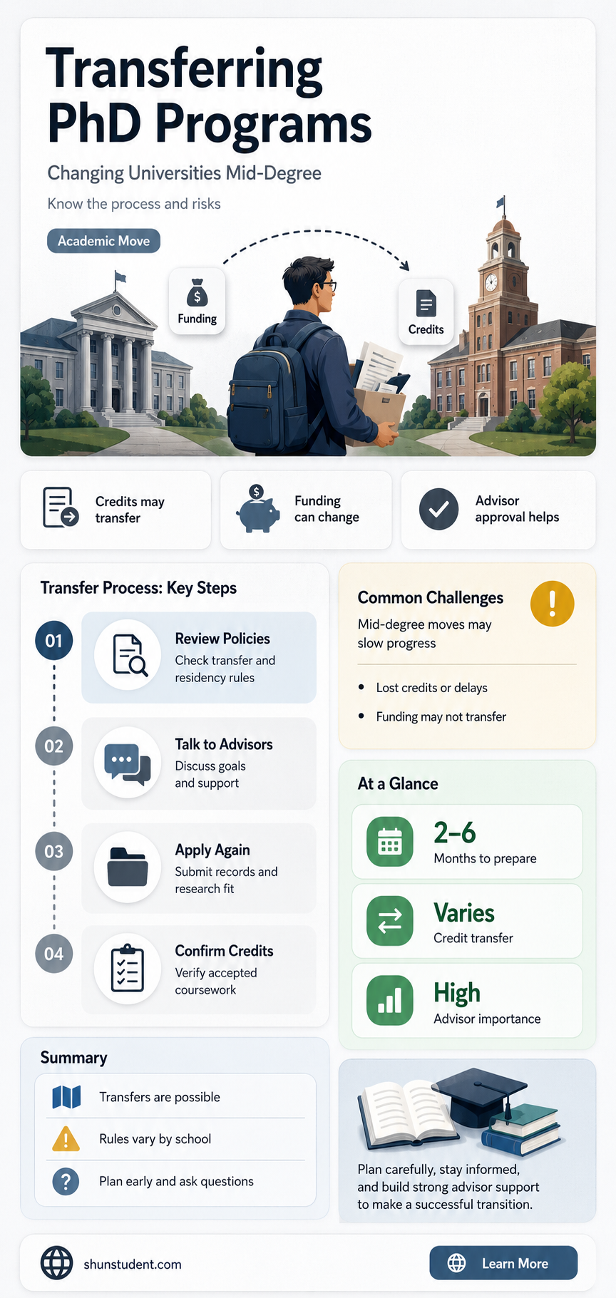 can a phd student transfer to another university