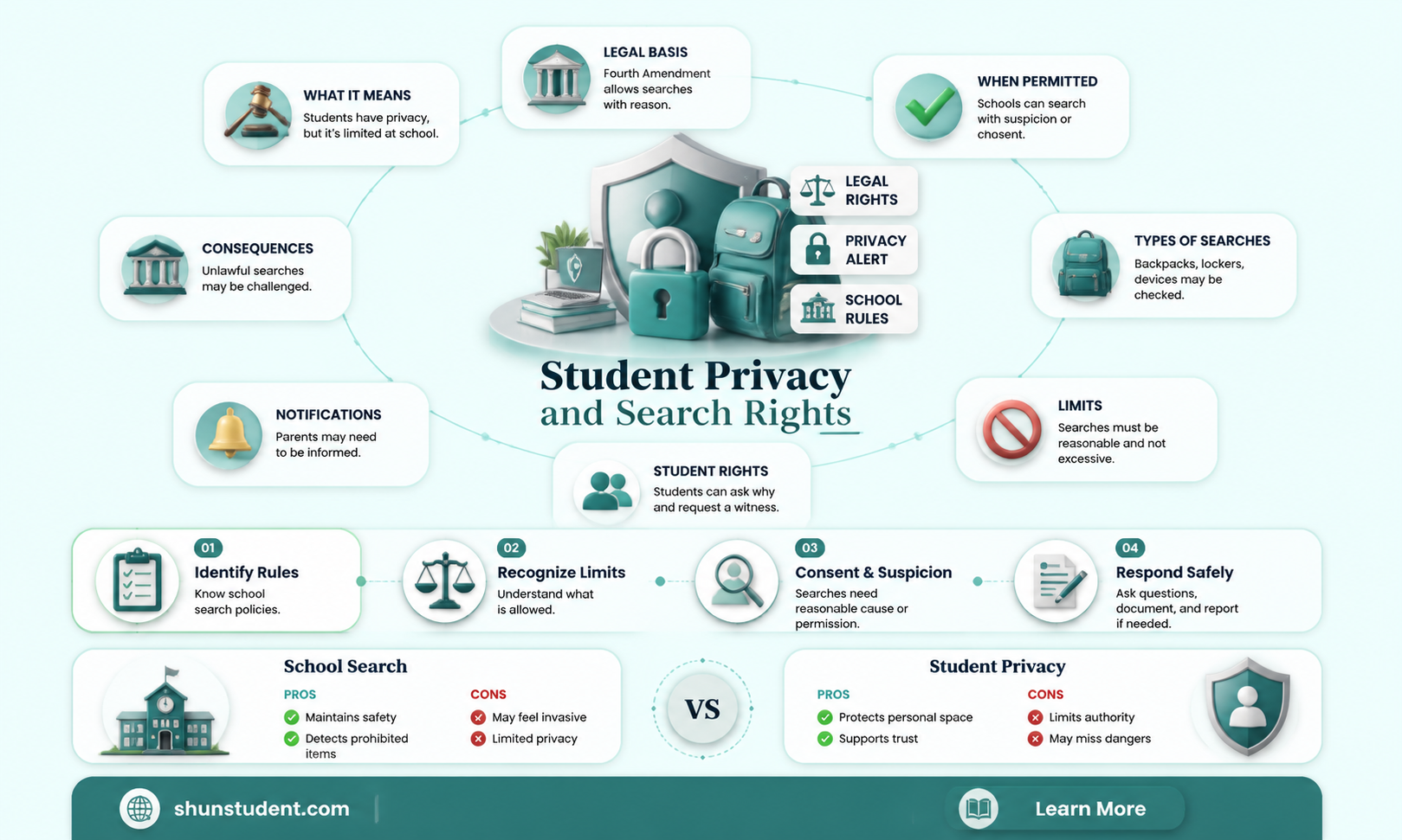 are schools allowed to search students