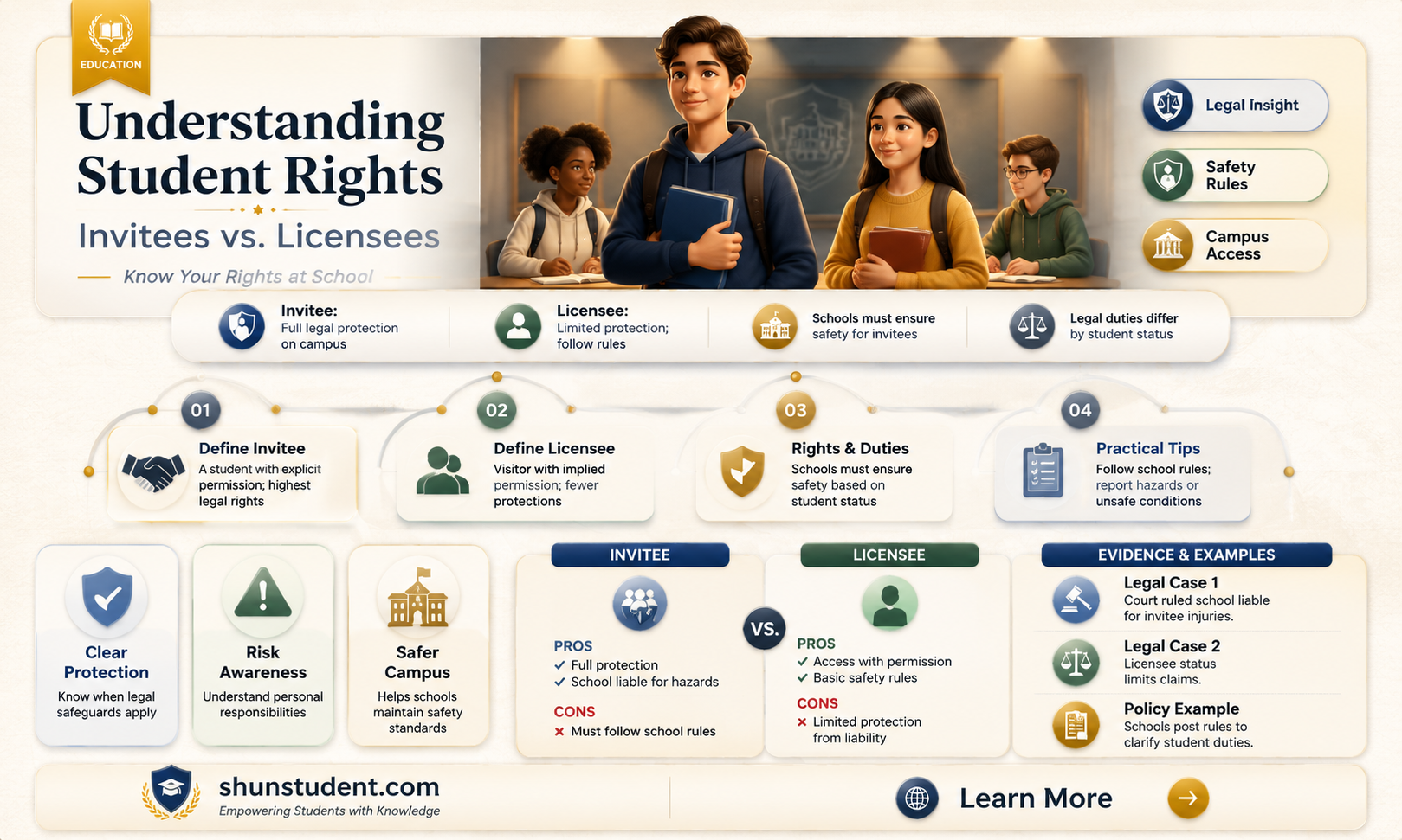 are students invitees or licensees