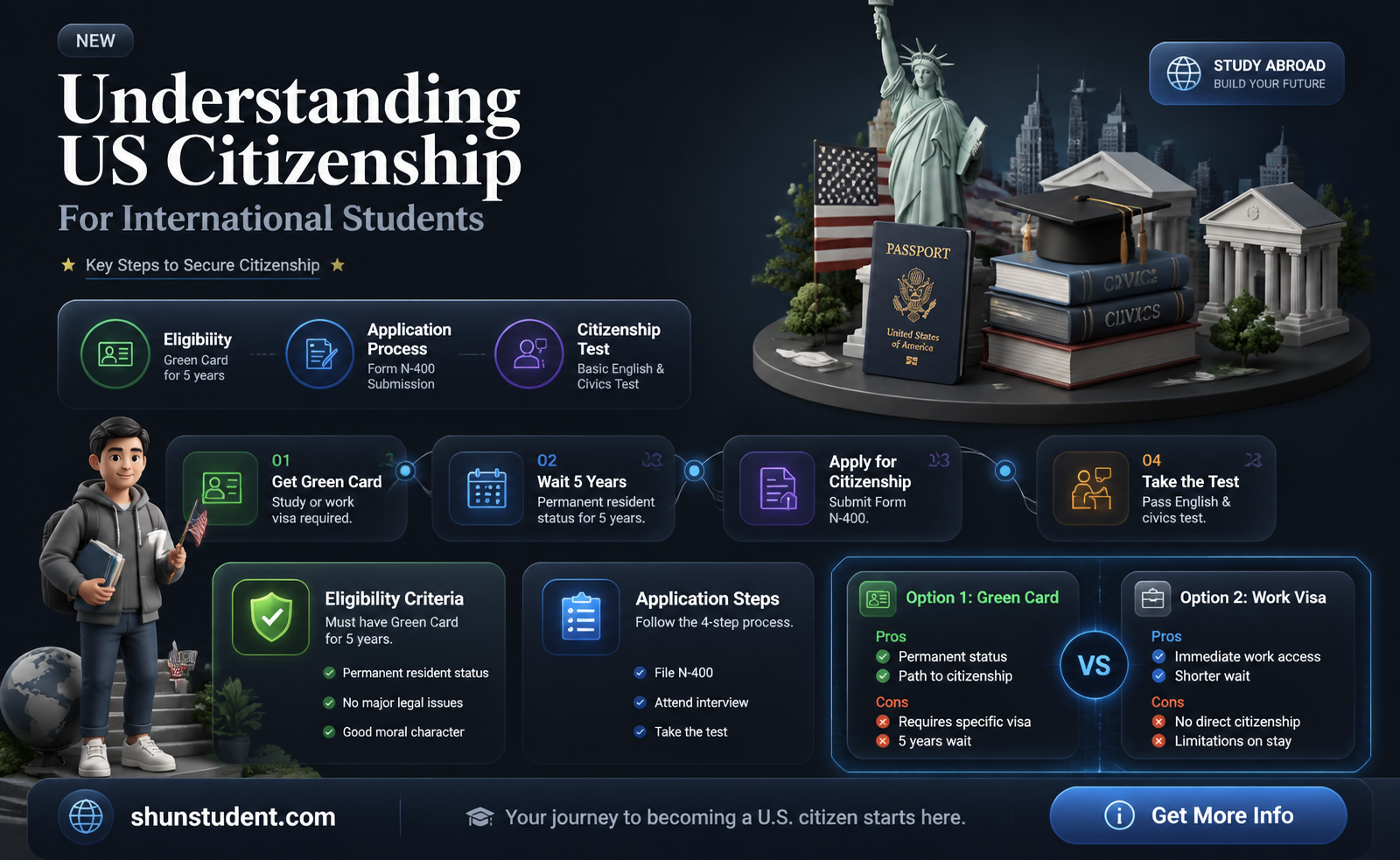 are international students us citizens
