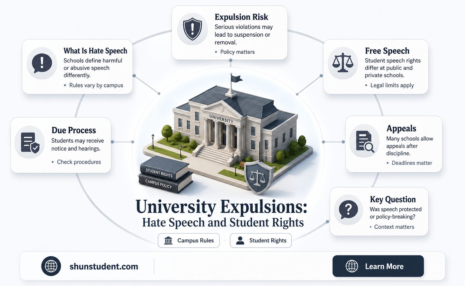 can a public university expel a student for hate speech
