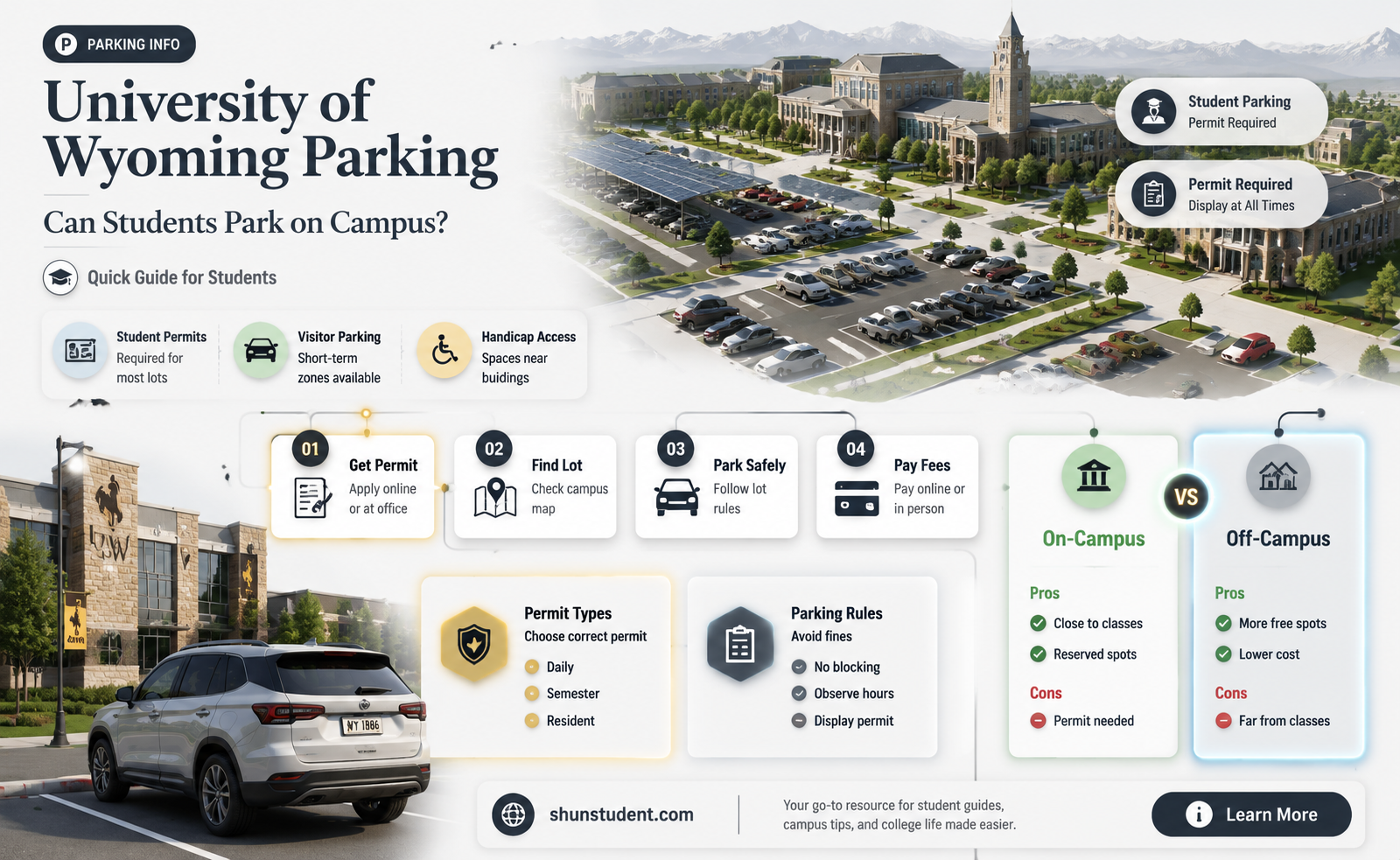are students allowed to have cars at university of wyoming