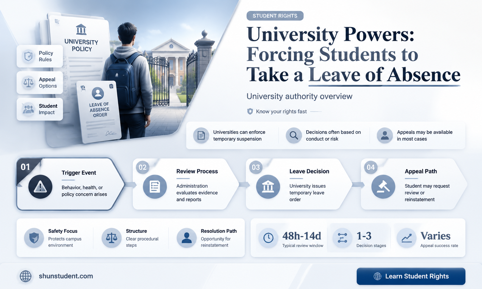 can a university force a student to take a loa