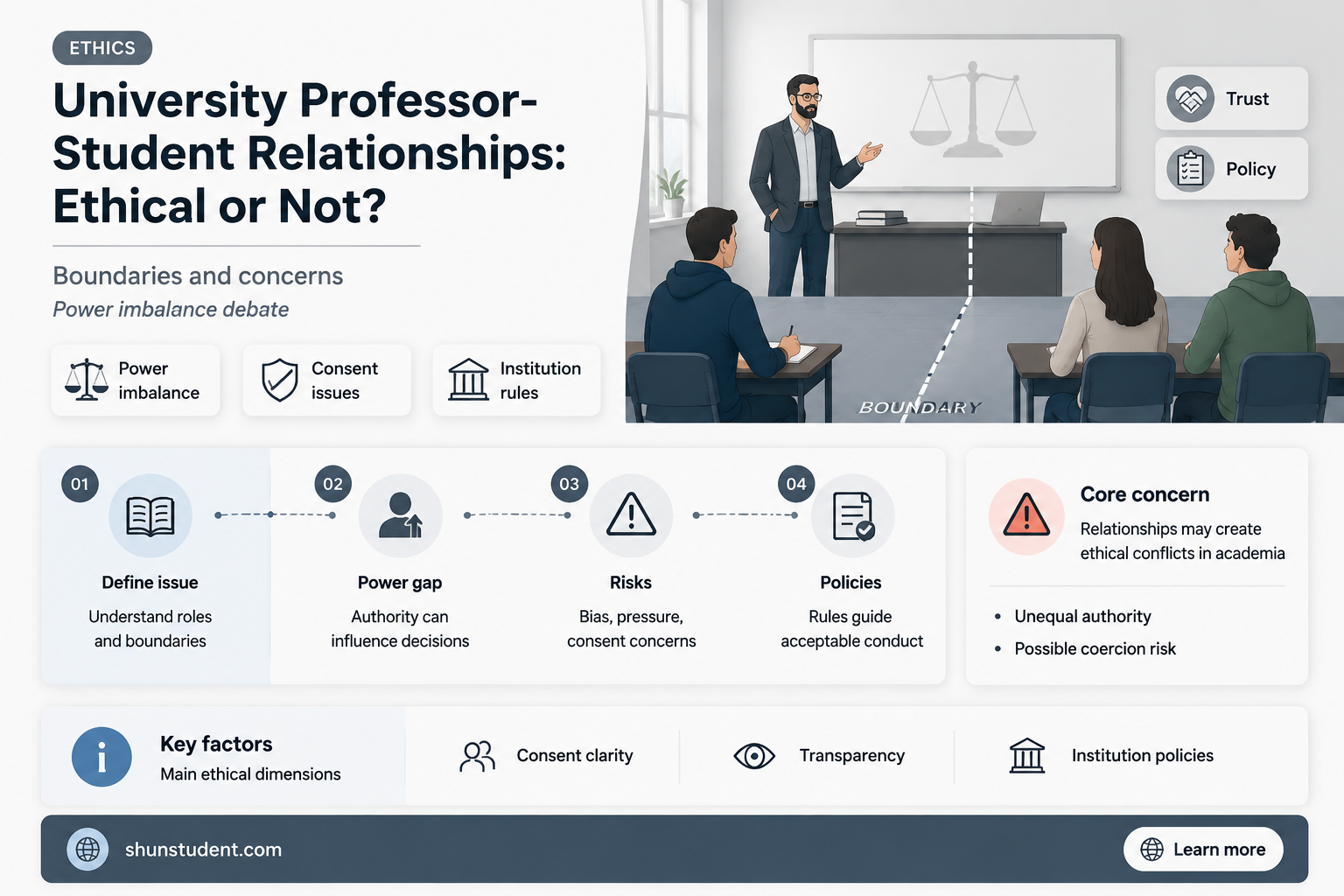 can a university professor date a student