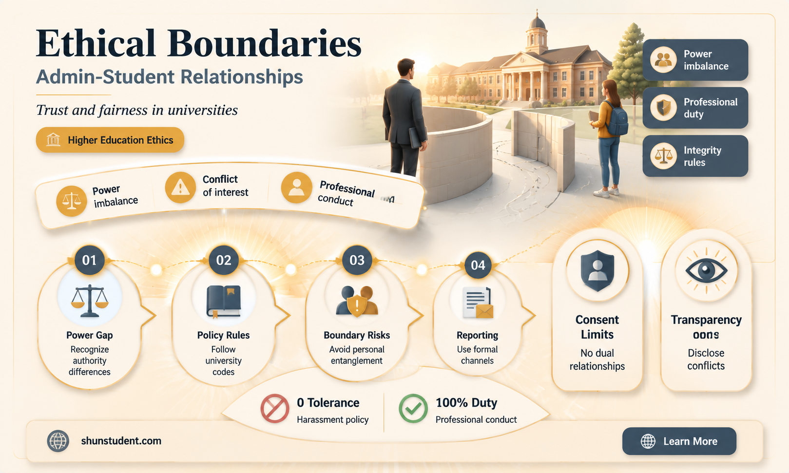 can a university administrator date a graduate student