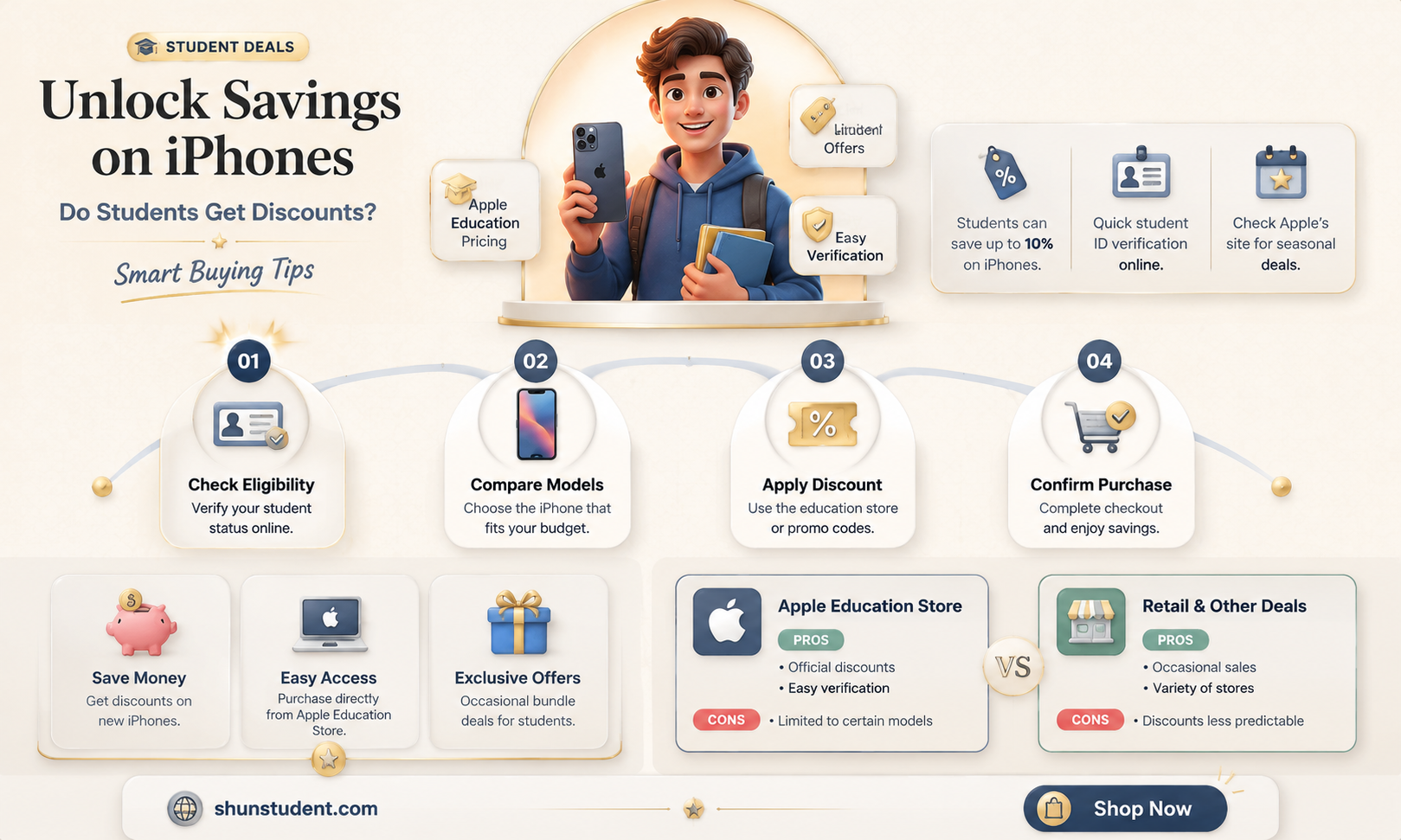 are there student discounts on iphones