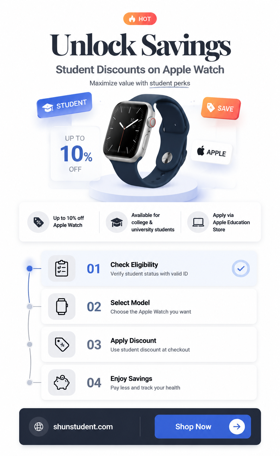 are there student discounts on apple watch