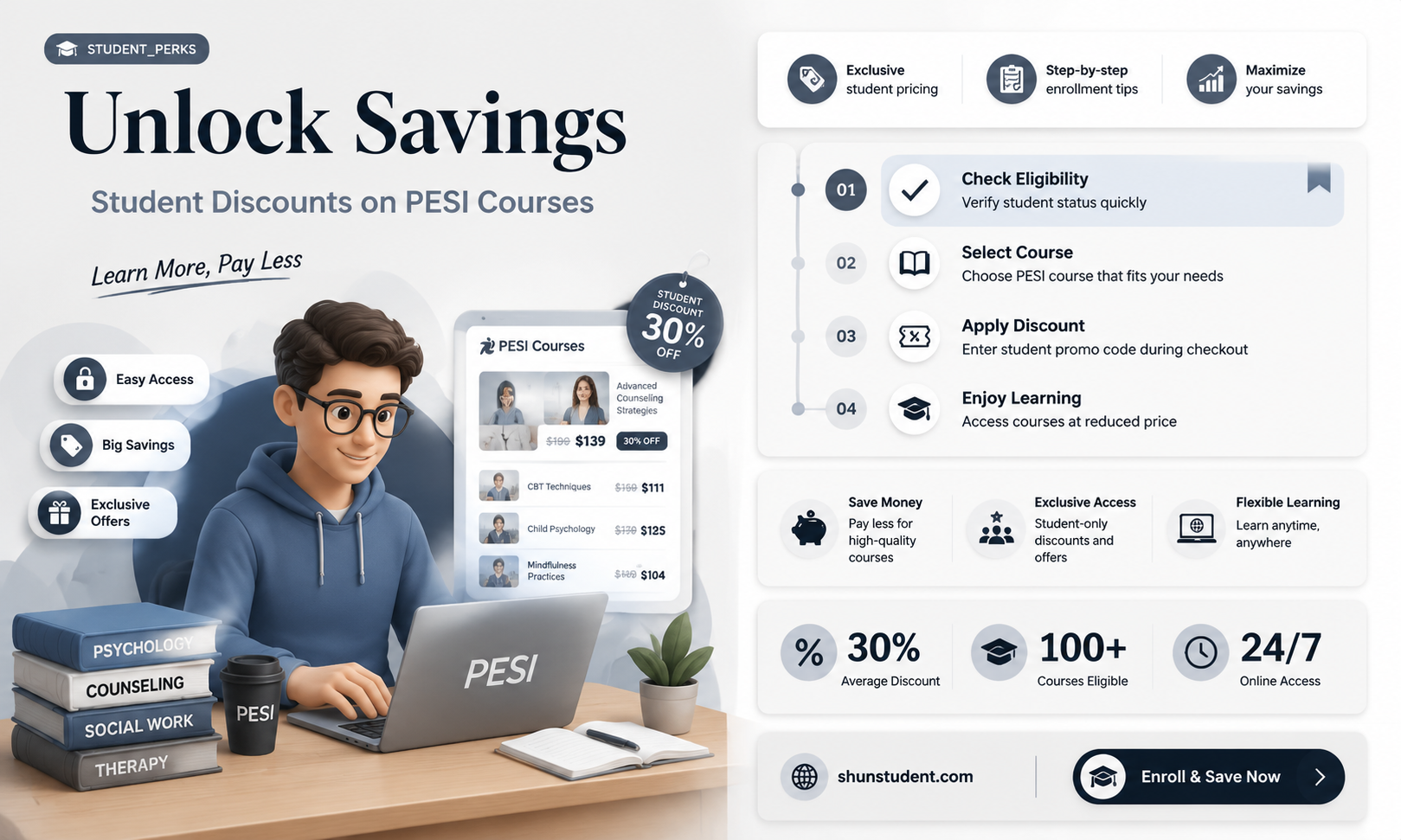 are there student discounts on pesi
