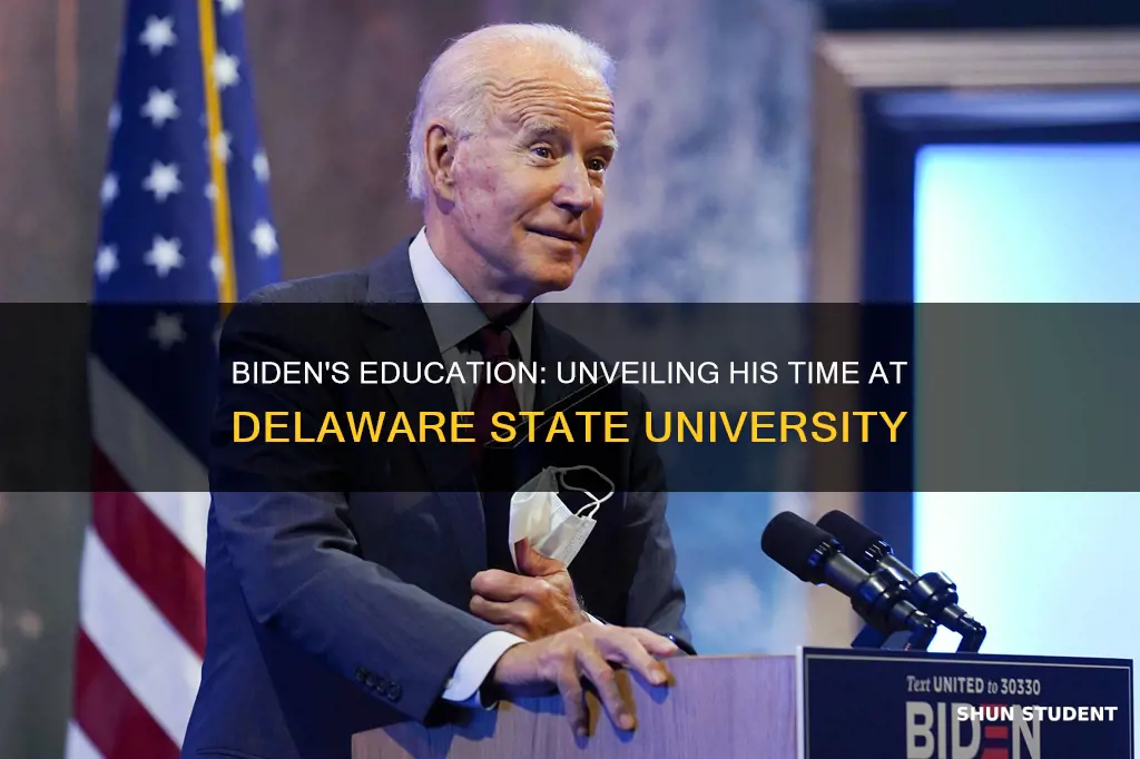 was biden a student at delaware state university