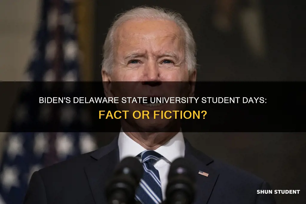 was biden a student at delaware state university