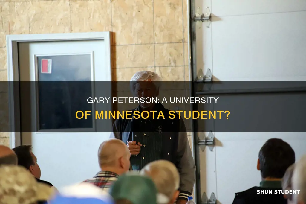 was gary peterson a student at the university of minnesota