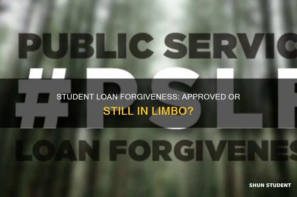 was student loan forgiveness approved