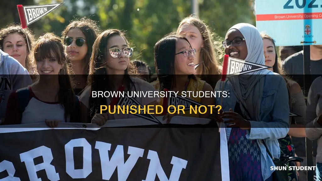 were brown university students punished