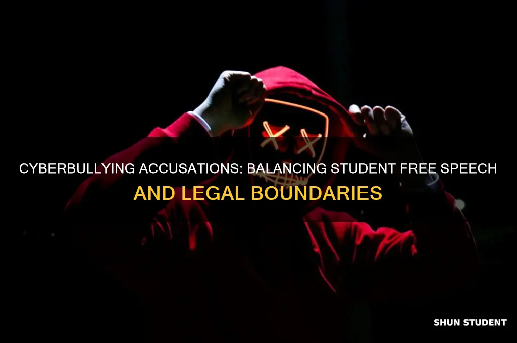 what 1st amendment rights will students have accused of cyberbullying