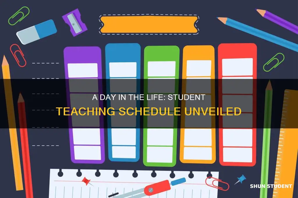 what a student teaching schedule looks like