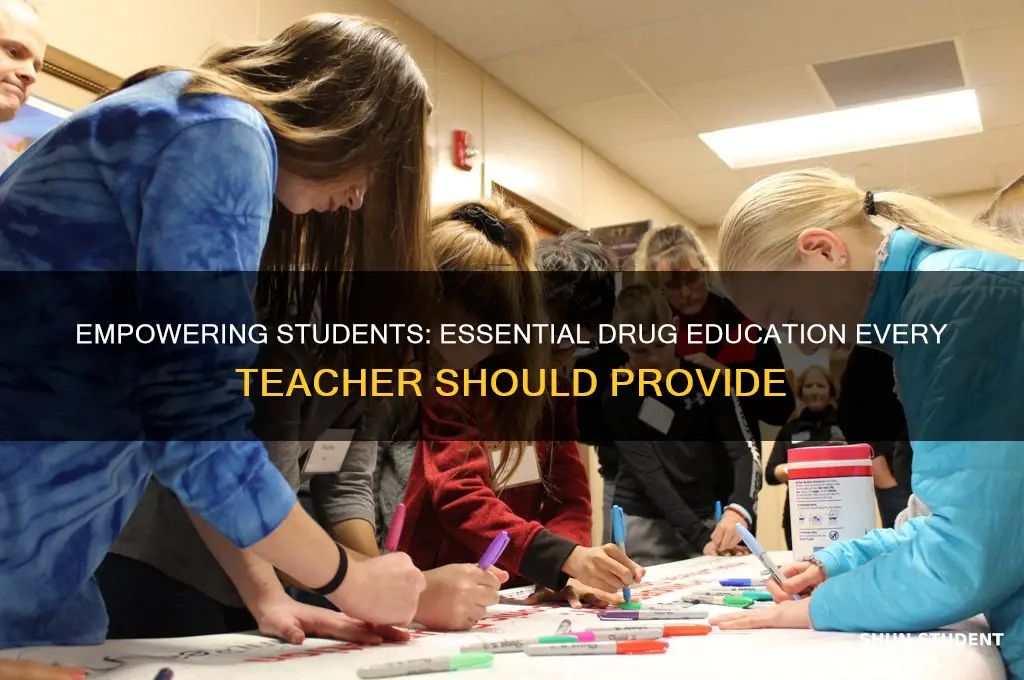 what a teacher should teach students about drugs