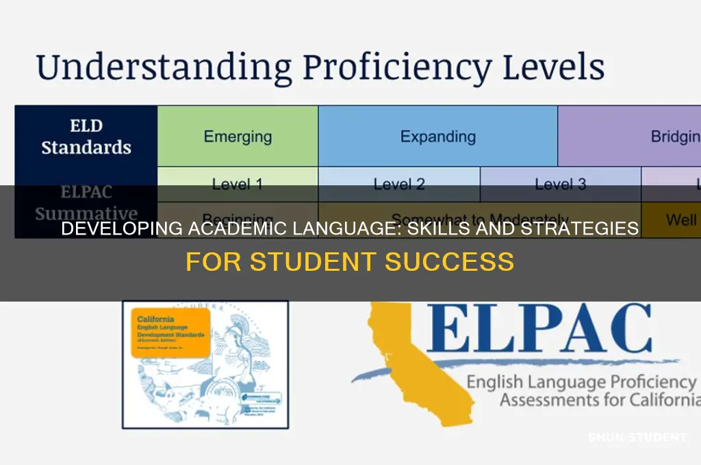 what academic language will students be developingn and using