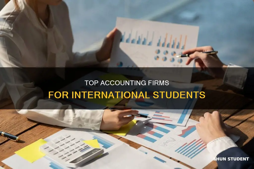 what accounting firms hire international student