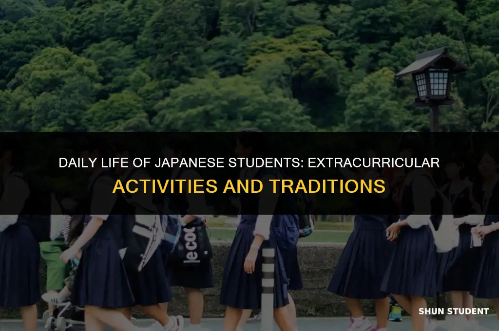 what activities do japanese students take part in each day