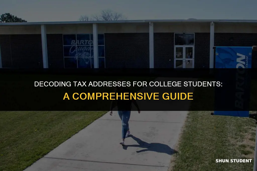what address should college student use for tax purposes