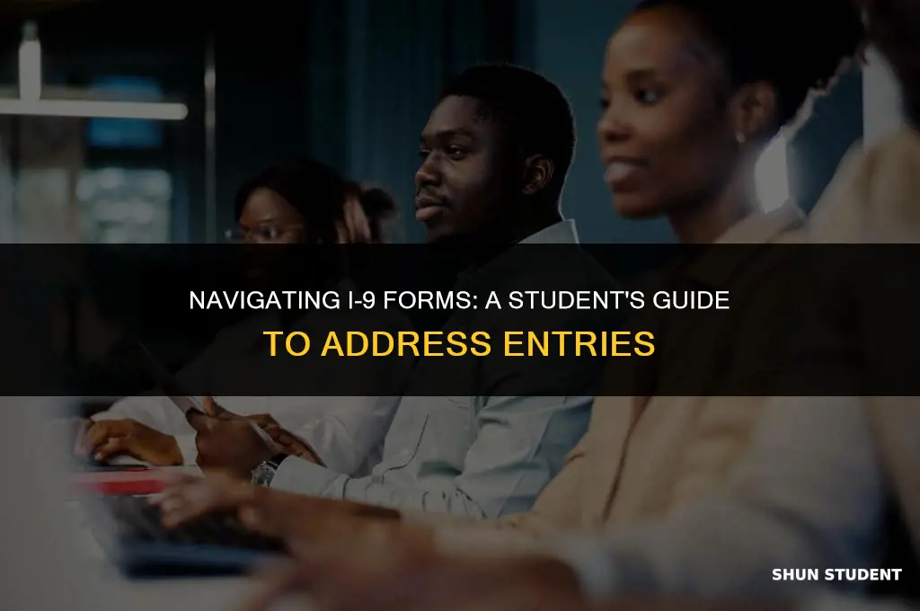 what address to use on i-9 if student