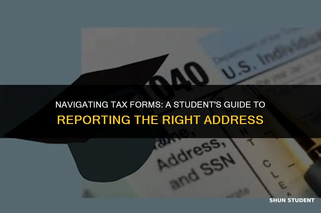 what address to use on tax forms if student
