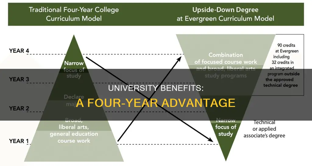 what advantages have students from a 4 year university