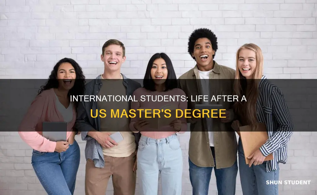 what after masters degree international students in usa