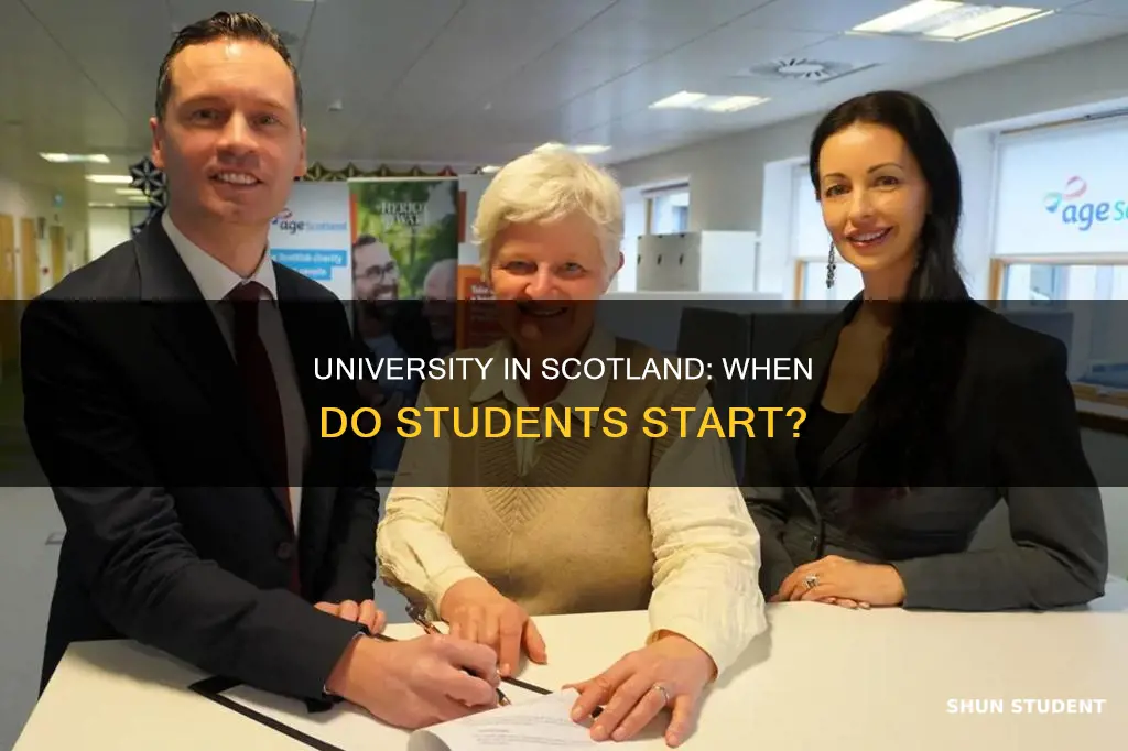 what age do scottish students go to university