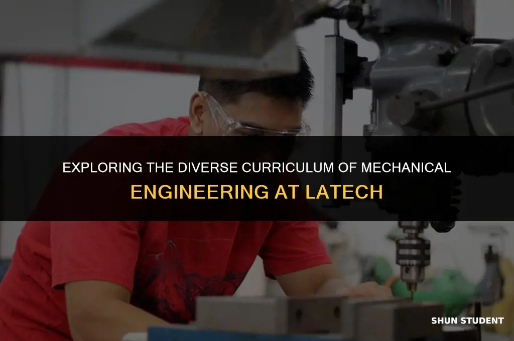 what all courses do mechanical engineering students take at latech