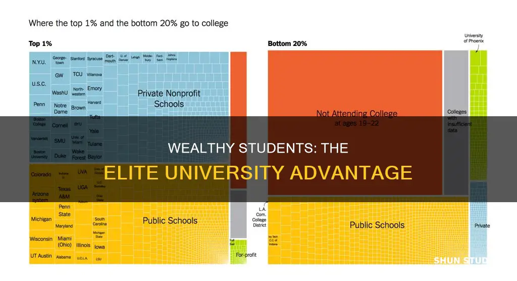 what are elite universities have more wealthy students