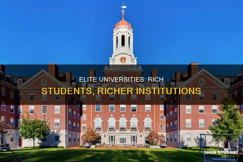 what are elite universities have more wealthy students