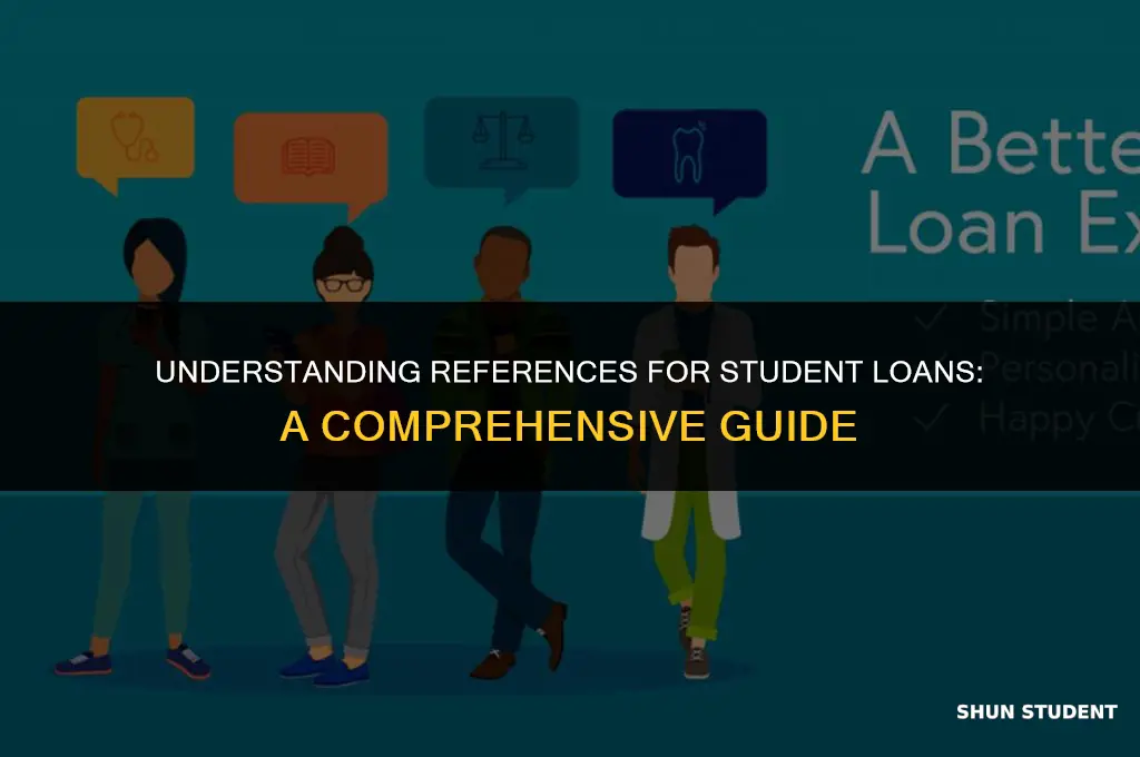 what are references used for for student loans