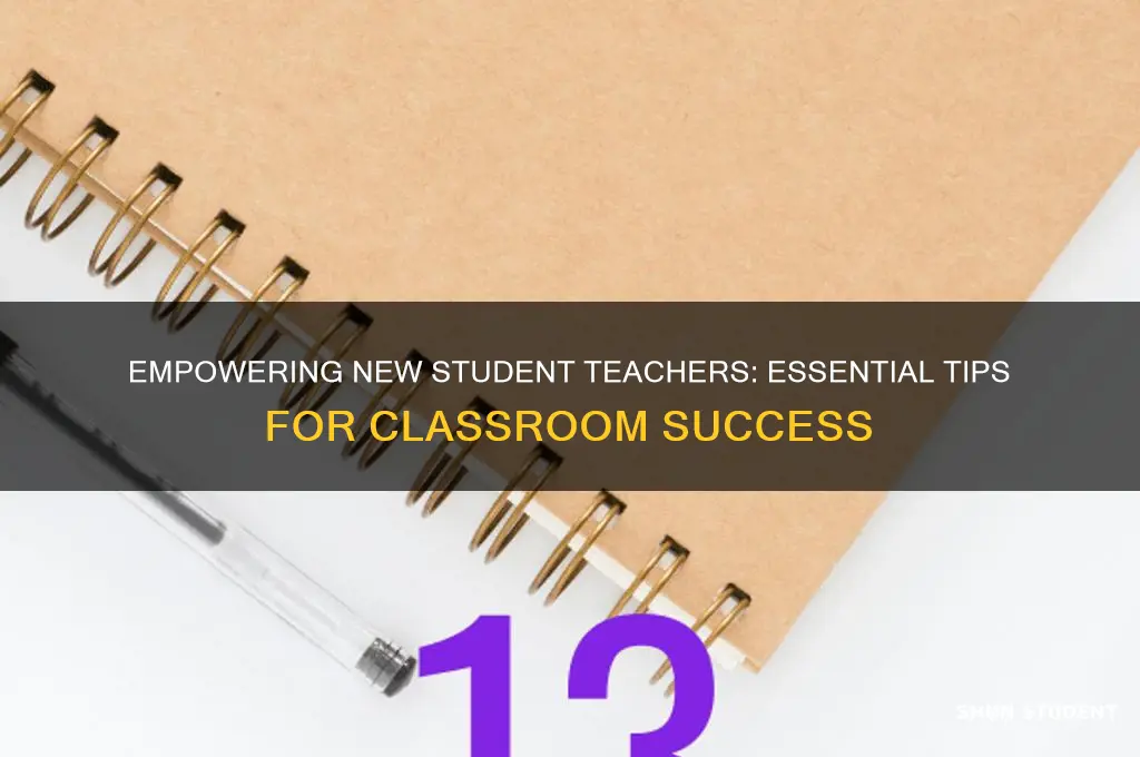 what are some advice to give a new student teacher