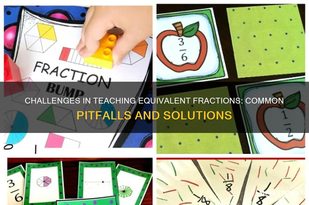 what are some problems when teaching students equivalent fractions