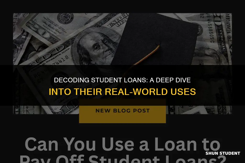 what are student loans actually being used for