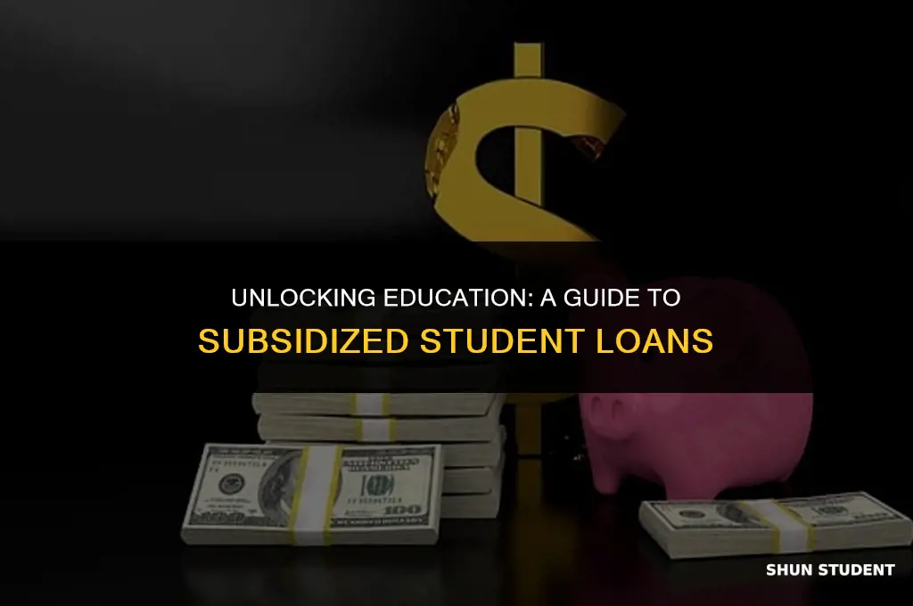 what are subsidized student loans used for