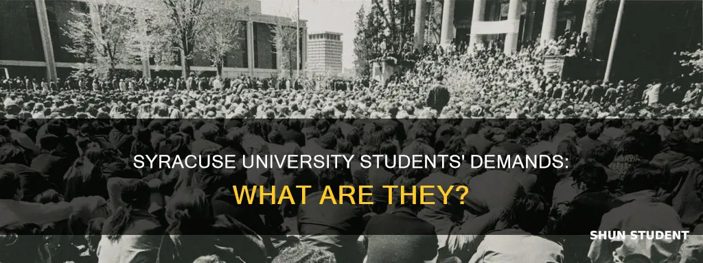 what are syracuse university student demands