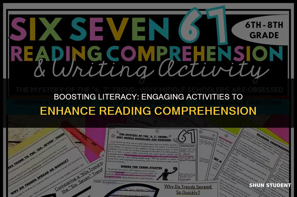 what are the activities used to improve students reading comprehension
