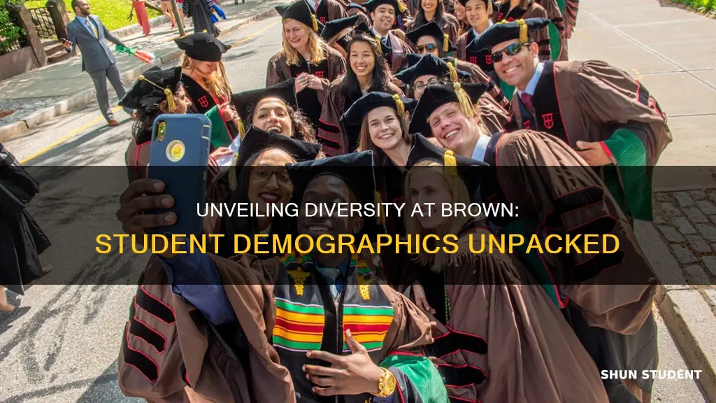 what are the diverstiy percentages of students at brown university